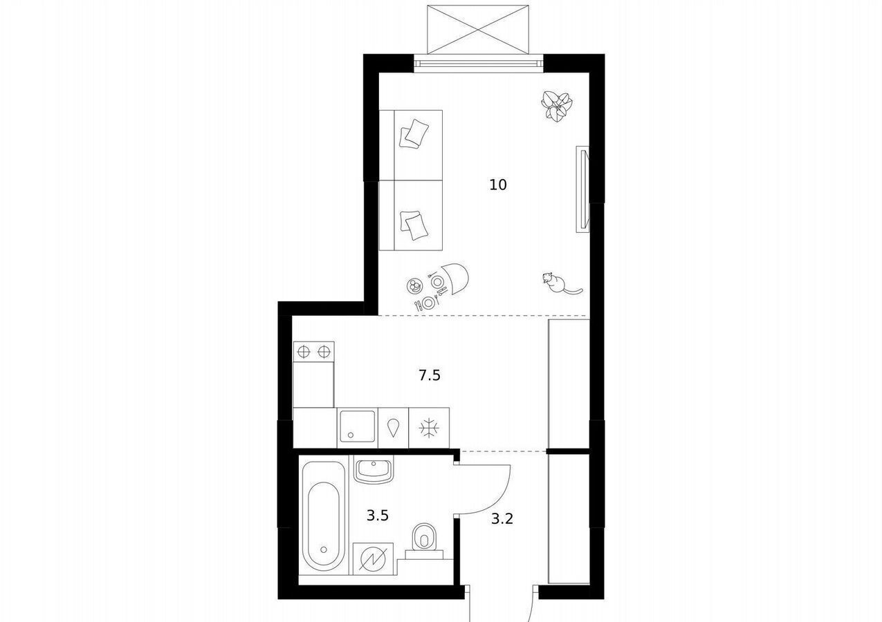 квартира г Зеленоград пер Георгиевский Зеленоград-Крюково, корп. 6. 6 фото 1