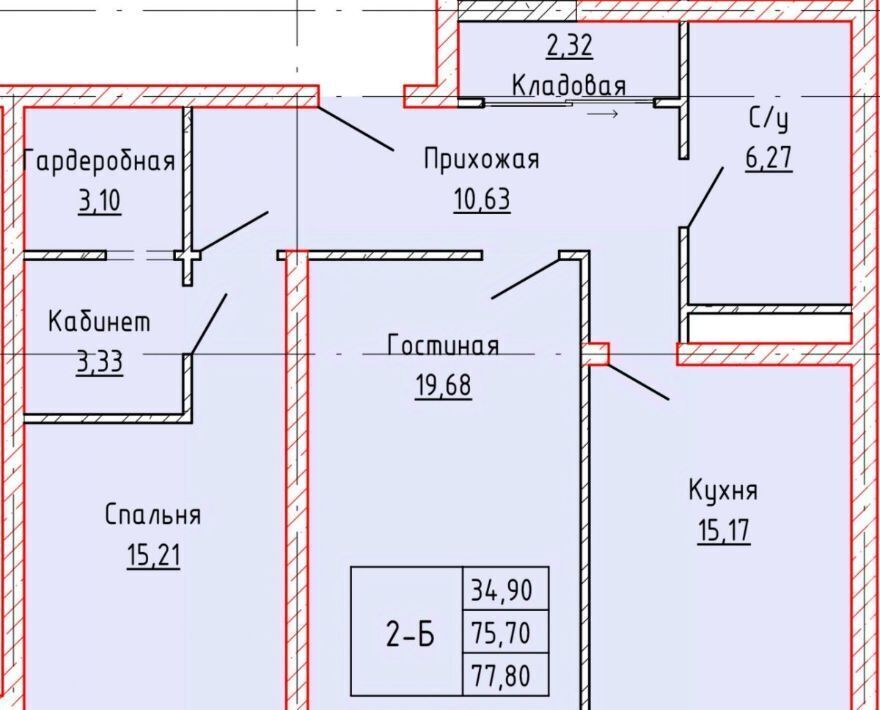 квартира г Грозный р-н Ленинский пр-кт им В.В.Путина 1/82 Ахматовский район фото 15