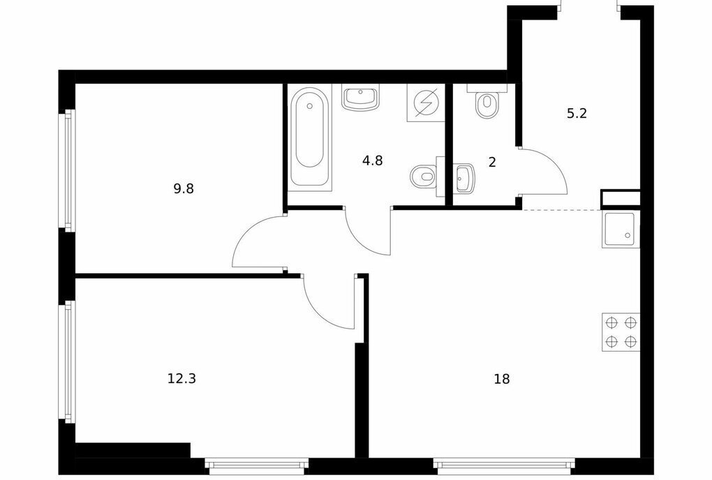 квартира г Москва метро Багратионовская ЖК Барклая 6 к 8 фото 1