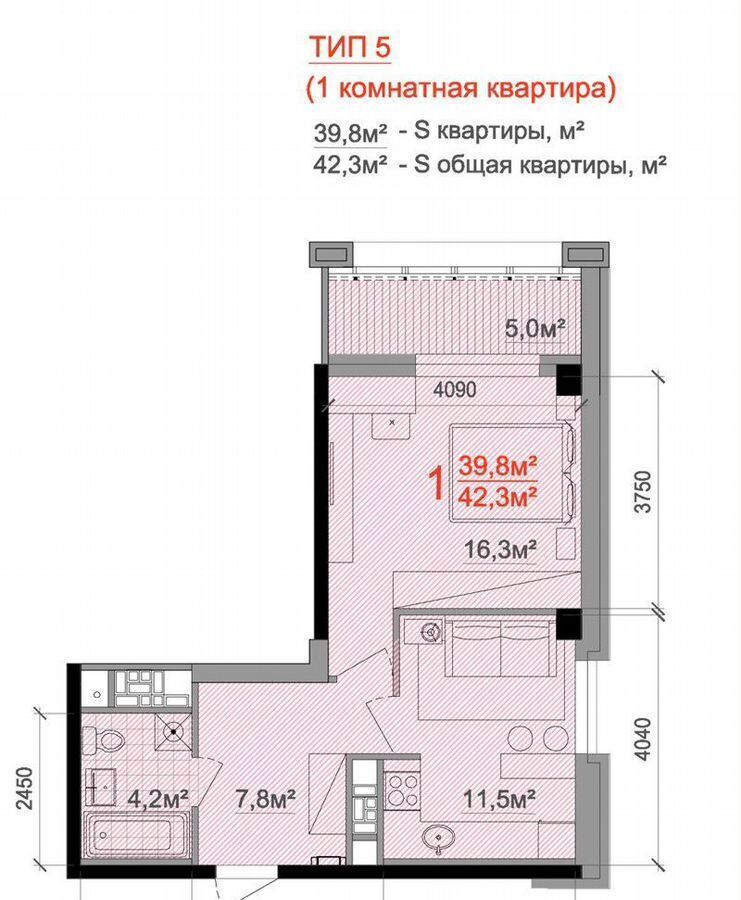 квартира г Екатеринбург р-н мкр Светлый Уктус 4, р-н Чкаловский фото 17