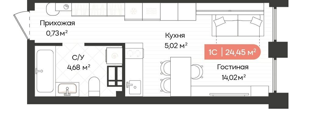 квартира г Новосибирск р-н Октябрьский квартал № 5 Октябрьская Жилой Баланс фото 1