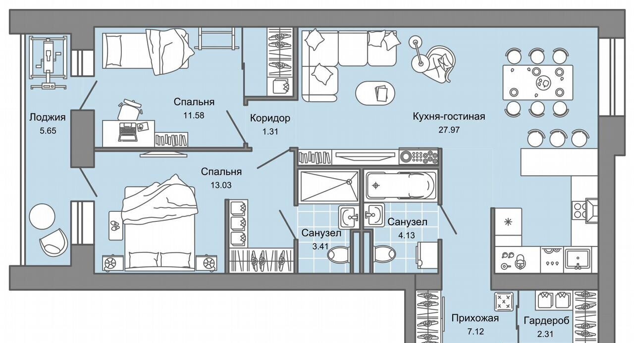 квартира г Киров р-н Ленинский ул Дмитрия Козулева 2 корп. 4 фото 1