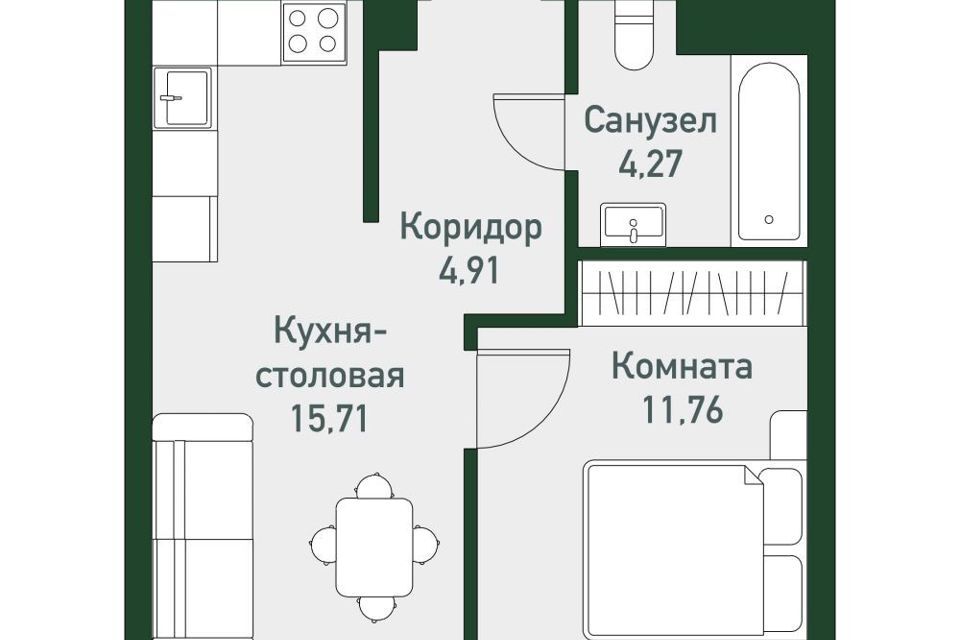 квартира р-н Сосновский п Западный Западная, 14/1 стр фото 1