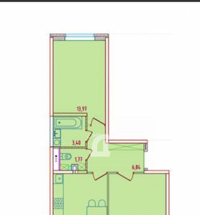 квартира г Краснодар р-н Прикубанский ул Героев-Разведчиков 6к/4 фото 2