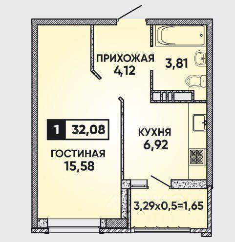 квартира г Краснодар р-н Прикубанский ул Конгрессная 31 квартал «Достояние» фото 4