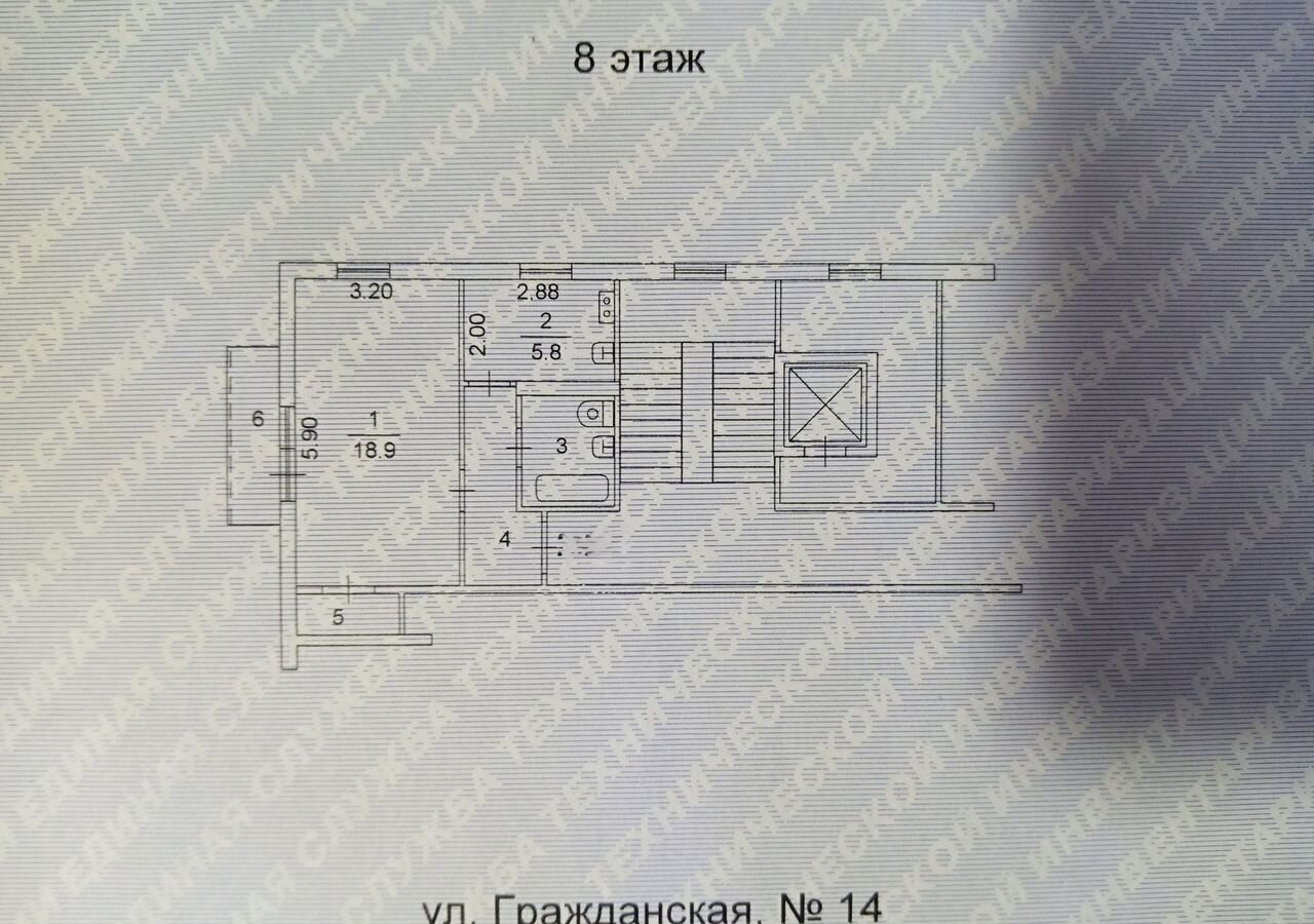 квартира г Челябинск р-н Ленинский ул Гражданская 14 фото 13