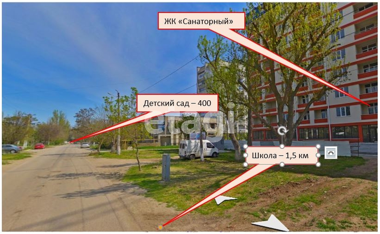 квартира г Саки ул Санаторная 25к/1 ЖК «Санаторный» фото 16