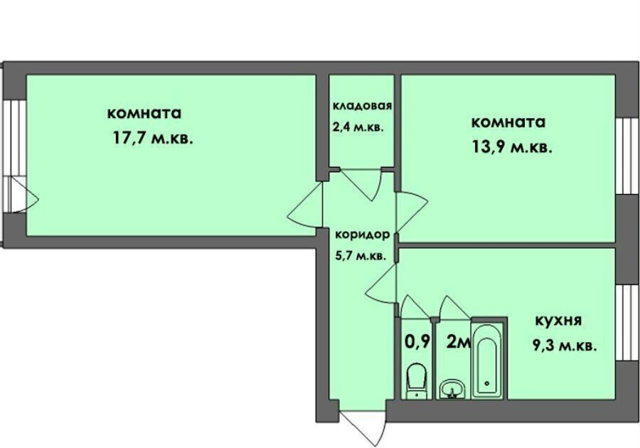 квартира г Тула р-н Пролетарский ул Калинина 24к/1 фото 13