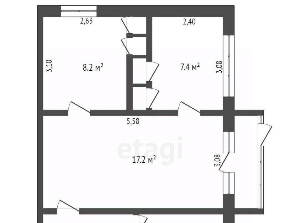 квартира г Кемерово р-н Ленинский б-р Строителей 25в фото 25