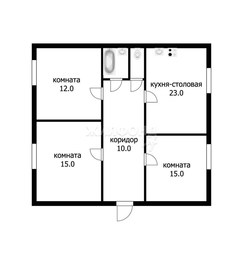 квартира р-н Ордынский с Кирза ул Калинина 20 фото 5