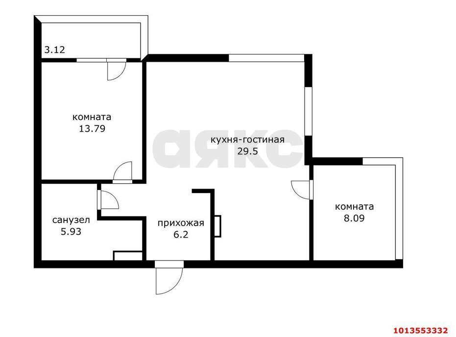 квартира г Краснодар р-н Прикубанский ул им. Героя Владислава Посадского 17 фото 1