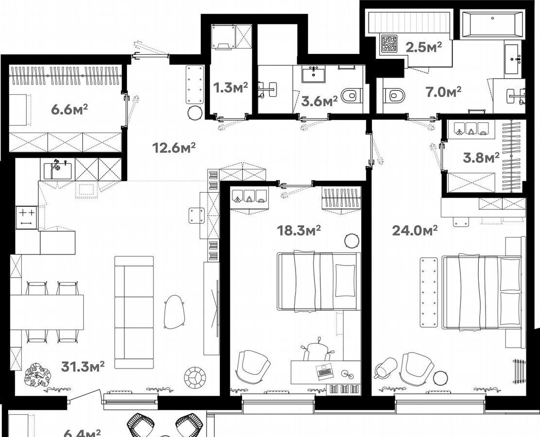 квартира г Москва ул Советская 60 ЖК «River House» Московская область, Щёлково фото 1