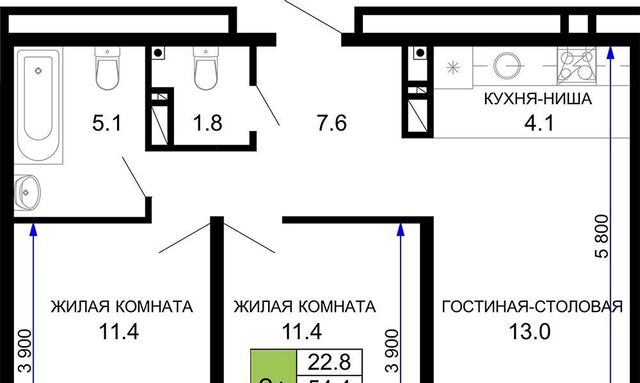 р-н Прикубанский ул им. лётчика Позднякова 2к/16 ЖК «Дыхание» фото