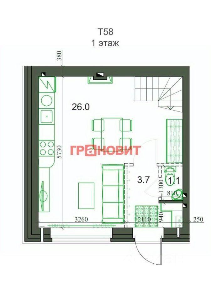 квартира р-н Новосибирский с Новолуговое мкр Березки 2 кв-л Четвертый Новолуговской сельсовет, квартал, 48 фото 2