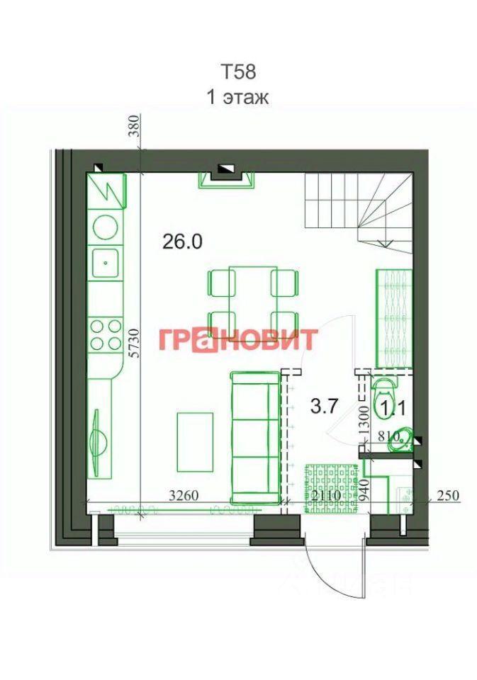 квартира р-н Новосибирский с Новолуговое мкр Березки 2 кв-л Четвертый Новолуговской сельсовет, квартал, 48 фото 10