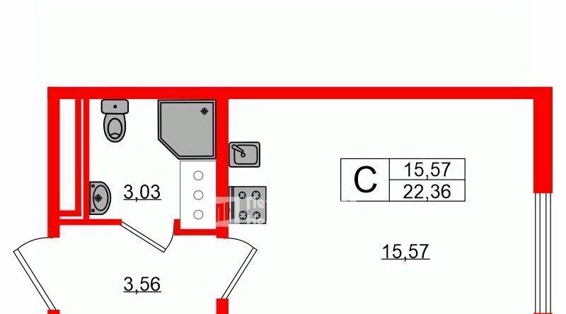 квартира г Санкт-Петербург метро Автово ул Морской Пехоты 26к/1 округ Юго-Запад фото 2