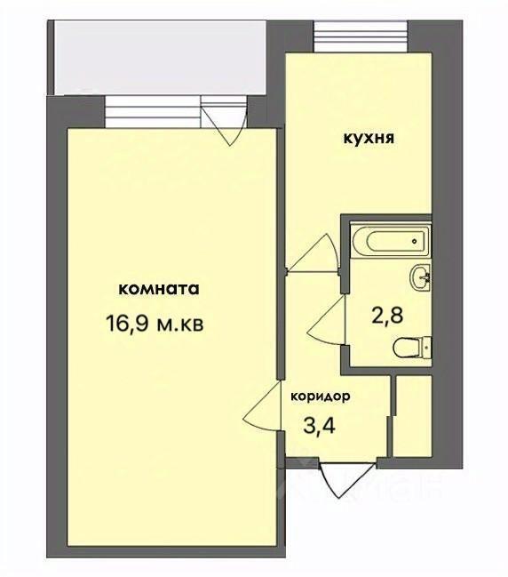 квартира г Новосибирск р-н Заельцовский Кропоткинский ул Рельсовая 3 жилмассив фото 2