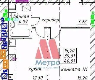 квартира р-н Ярославский п Красный Бор ЖК «Мята» Заволжское с/пос фото 2