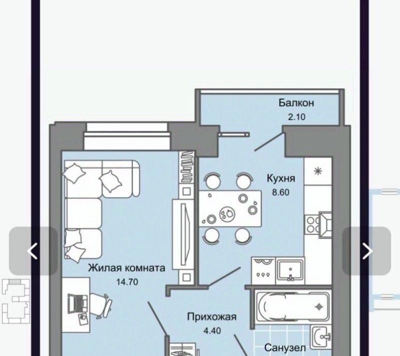 квартира г Пермь р-н Дзержинский ул Дзержинского 31а фото 2