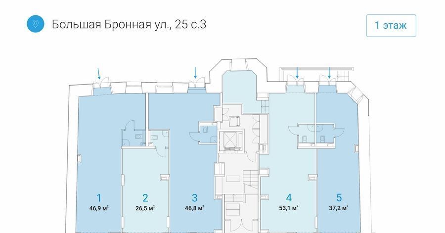 торговое помещение г Москва метро Пушкинская ул Большая Бронная 25с/3 муниципальный округ Пресненский фото 3