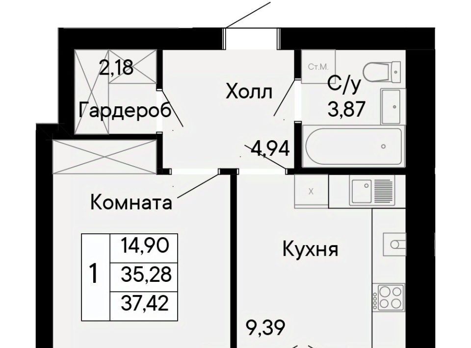 квартира г Ростов-на-Дону р-н Октябрьский Ривьера жилой квартал фото 1