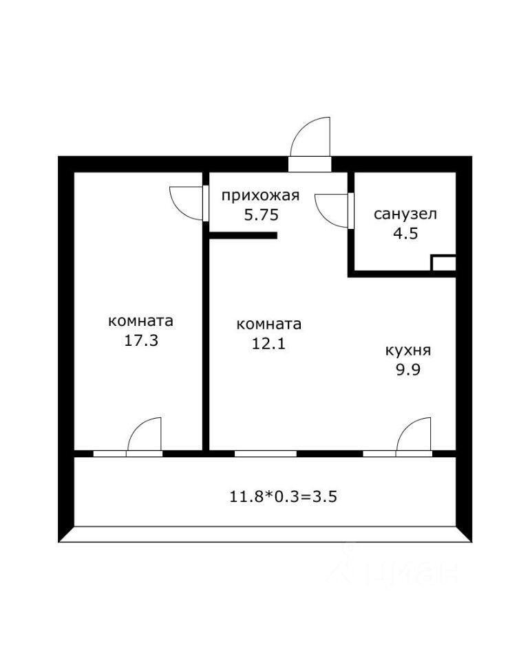 квартира г Краснодар р-н Прикубанский Ulitsa Rossiyskaya, 267/3 корпус 1, Krasnodar, Krasnodarskiy kray, Russia, 350087 фото 16