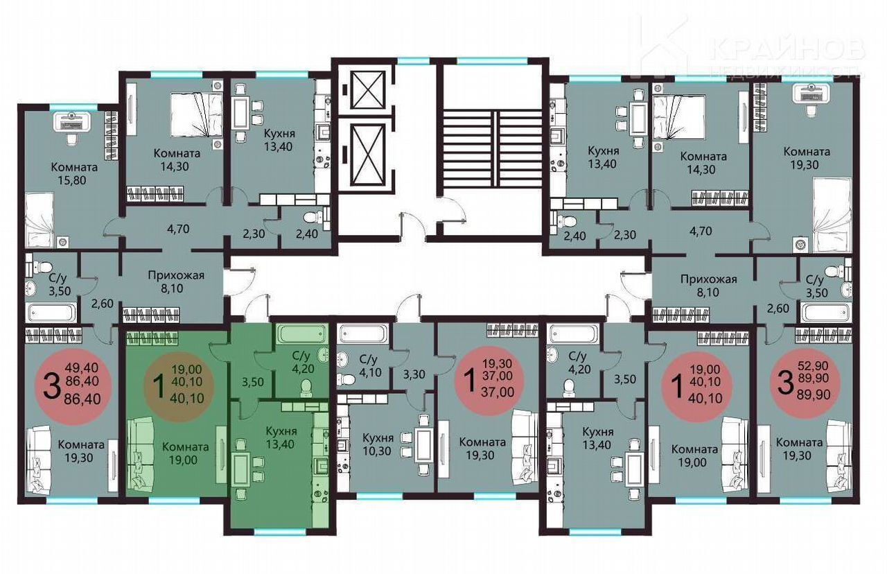 квартира г Воронеж р-н Центральный ул Шишкова 21 д. 140Б фото 3