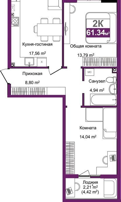 квартира г Симферополь р-н Центральный микрорайон «Город Мира» жилой комплекс Город Мира фото 1