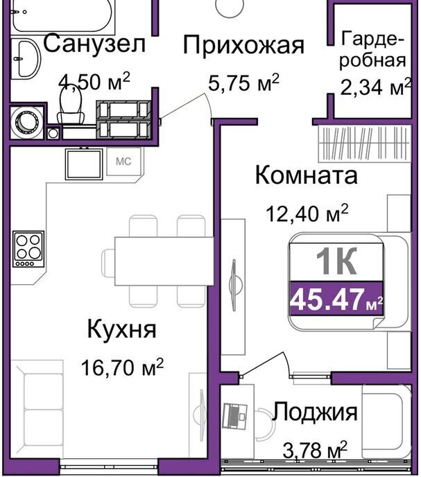 квартира г Симферополь р-н Центральный микрорайон «Город Мира» фото 1