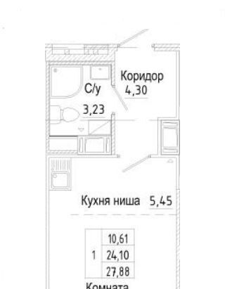 квартира г Санкт-Петербург метро Проспект Просвещения ш Суздальское 18к/4 округ Коломяги фото 2