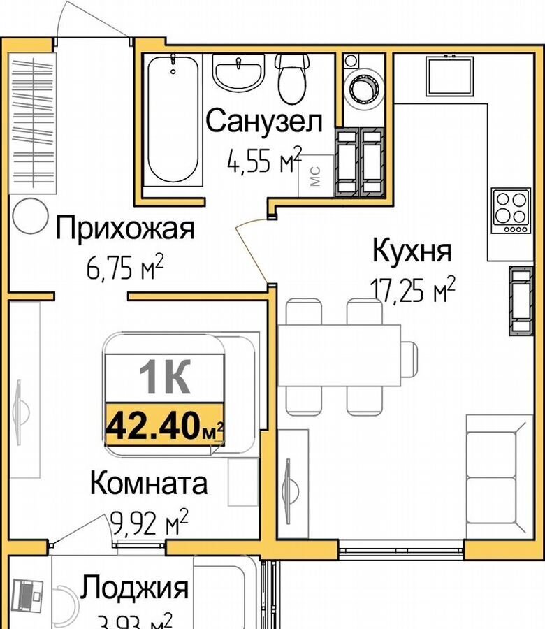 квартира г Симферополь р-н Центральный Жилой микрорайон «Город мира» ул. Русская/ул. Балаклавская/ул. Ангарская, стр. 3 фото 1