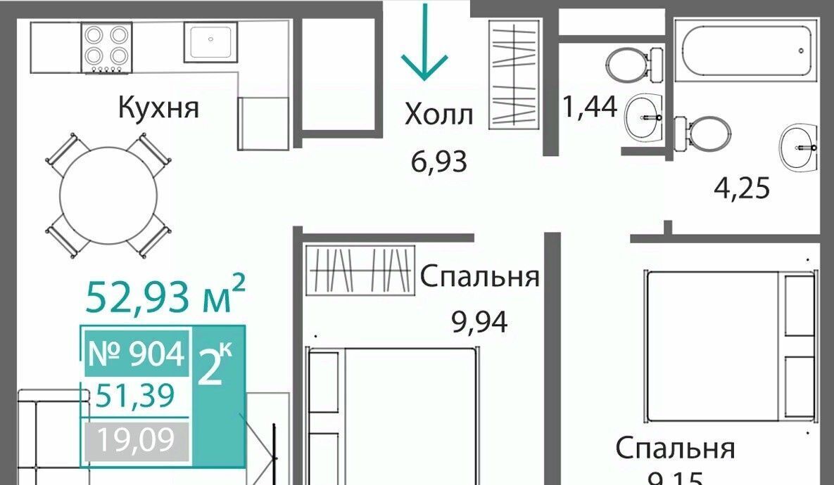 квартира г Симферополь р-н Киевский Крымская Роза фото 1