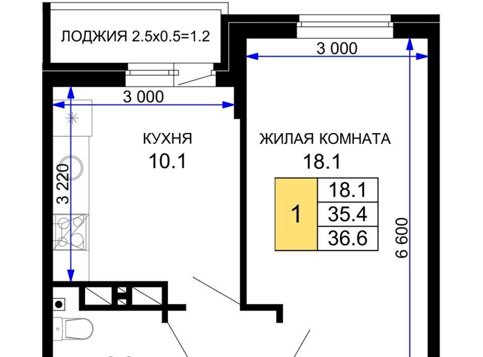 квартира г Краснодар р-н Прикубанский ЖК «Дыхание» фото 1