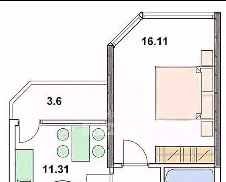 квартира р-н Анапский г Анапа ул Рождественская 55к/3 ЖК Трио-комфорт фото 2