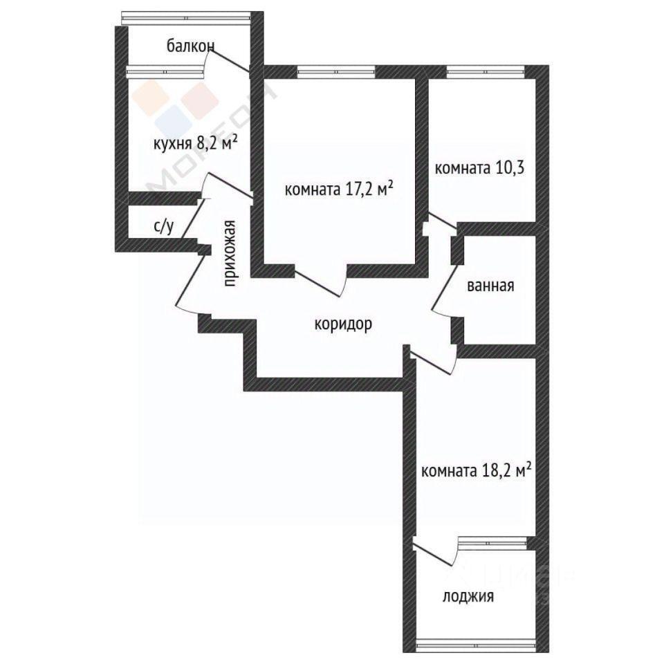 квартира г Краснодар р-н Центральный ул Садовая 3 фото 17