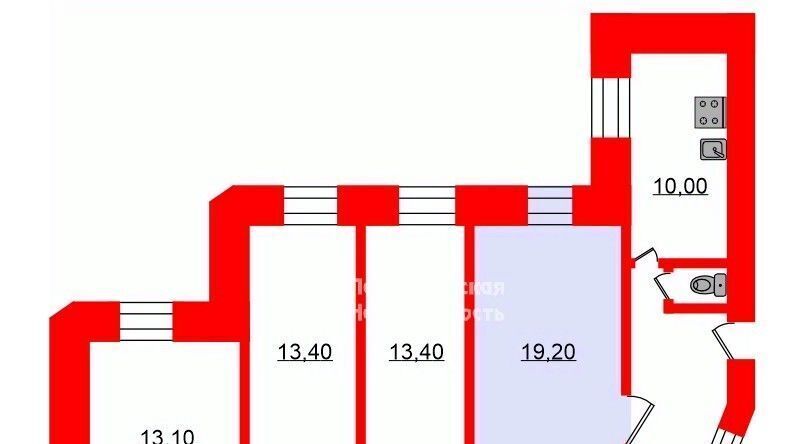 комната г Санкт-Петербург метро Василеостровская ул 14-я линия 93б округ Васильевский фото 2