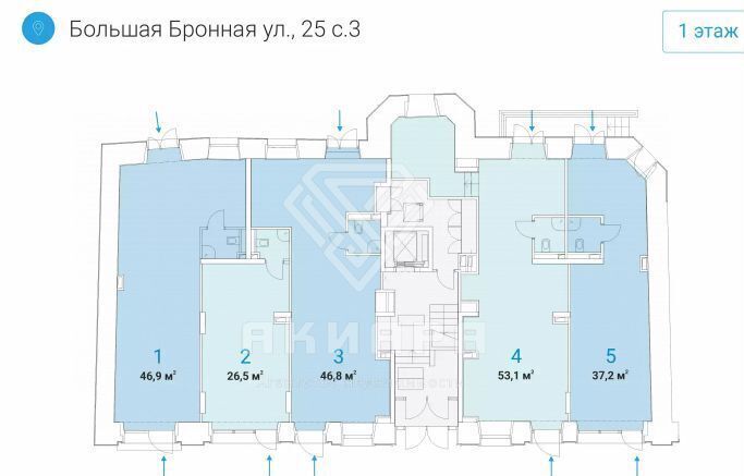 свободного назначения г Москва метро Тверская ул Большая Бронная 25с/3 муниципальный округ Пресненский фото 4