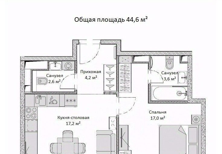 квартира г Москва метро Волоколамская ш Волоколамское 95/2к 4 фото 11