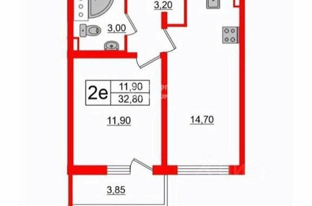 квартира г Санкт-Петербург метро Академическая пр-кт Пискарёвский 165к/1 ЖК «Ручьи» округ Полюстрово фото 1