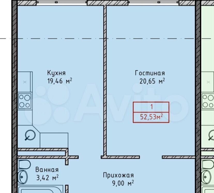 квартира г Махачкала р-н Кировский ул Даганова 139 Кировский внутригородской район фото 9