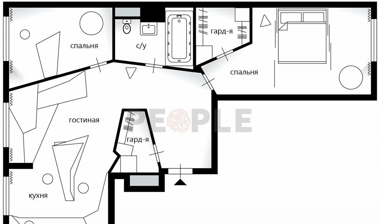 квартира г Москва метро Народное Ополчение наб Карамышевская 34 квартал «Wellton Park» муниципальный округ Хорошёво-Мнёвники фото 40