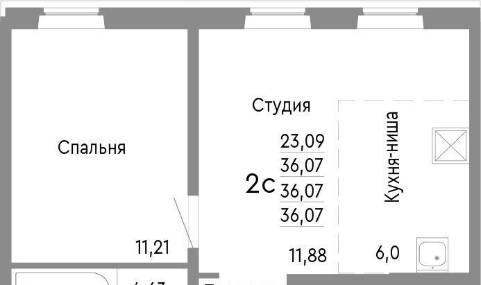 квартира г Челябинск р-н Советский ул Нефтебазовая 1к/2 фото 1