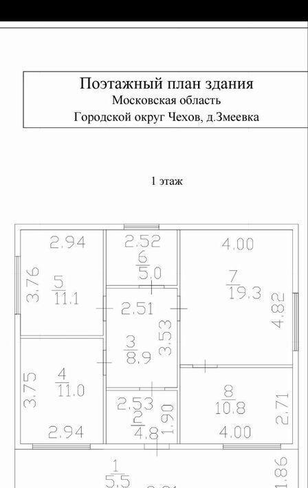 дом городской округ Чехов д Змеёвка фото 1