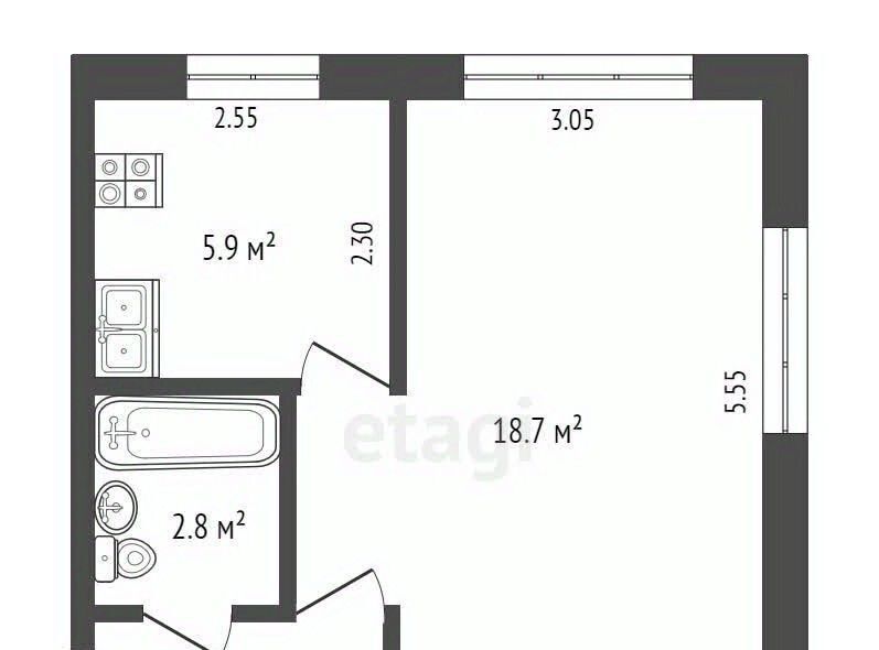 квартира г Омск р-н Советский пр-кт Мира 36 Советский АО фото 2