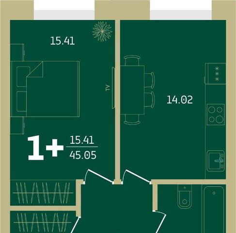 квартира р-н Советский 185-й кв-л, Апартаментов Централ Парк комплекс фото