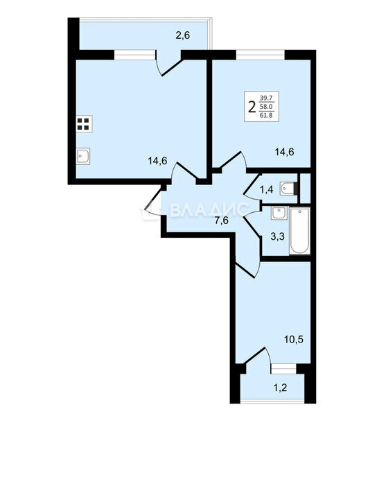 квартира г Краснодар р-н Прикубанский ул им. Героя Ростовского 8к/3 фото 1