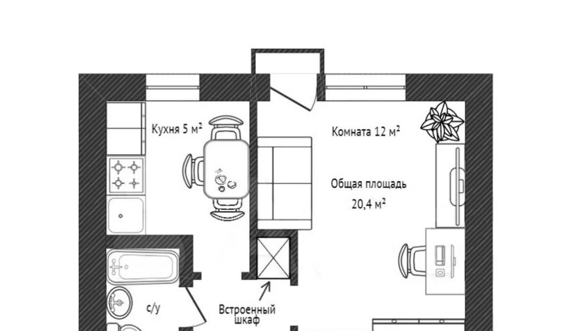 квартира г Пенза р-н Октябрьский ул Ульяновская 25 Октябрьский район фото 2