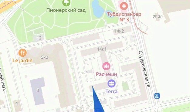 квартира г Санкт-Петербург метро Лесная ул Студенческая 14к/2 фото 5