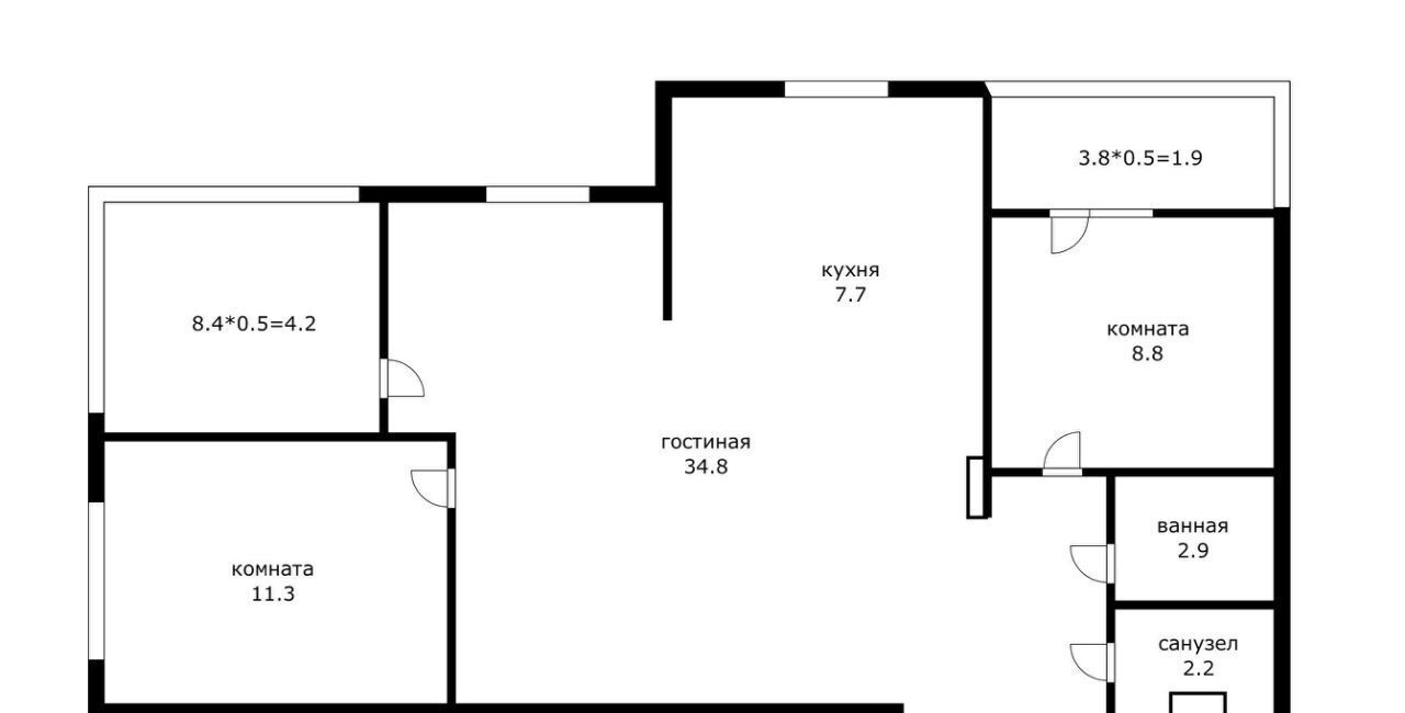 квартира г Краснодар р-н Прикубанский мкр Любимово 5/1 фото 2