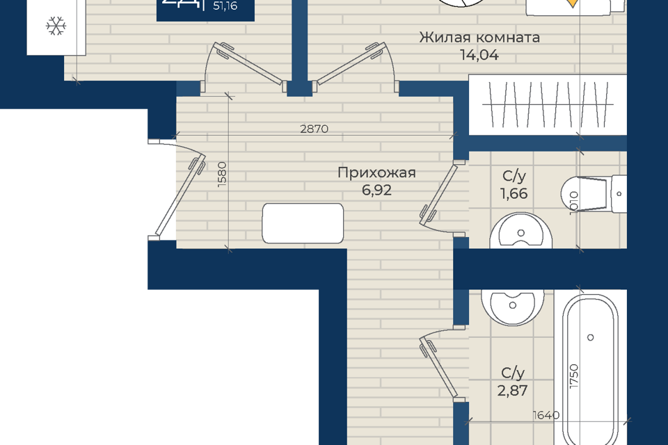 квартира р-н Зеленодольский с Осиново ул Дорожная 25 ЖК «Достояние» фото 1